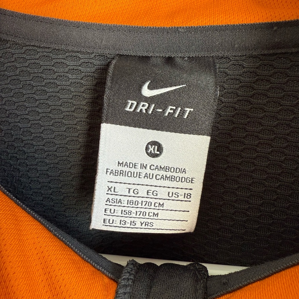 Nike Men's Performance Jacket in Charcoal and Orange - Picture 3 of 5